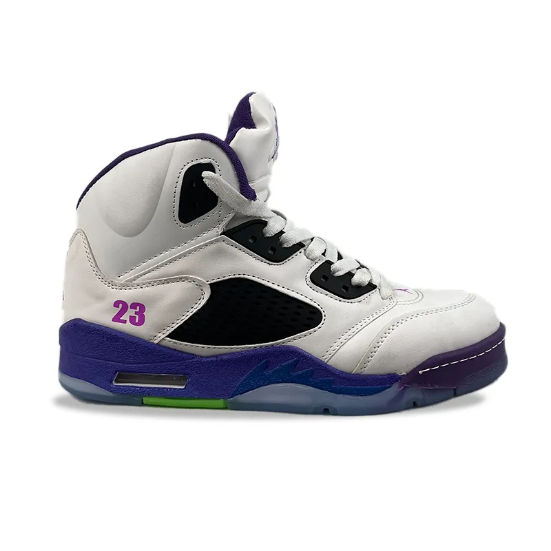 کتونی نایک ایر جردن 5 سفید بنفش